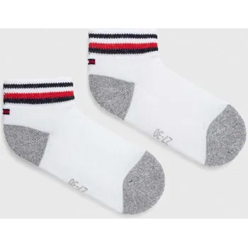 Pánské ponožky Tommy Hilfiger - Dětské kotníkové ponožky (2-pack) 100001501 bílá 00X, vel. 39/42
