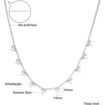 Náhrdelník Stylový náhrdelník ve stříbrné barvě - 479S