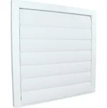Dalap SMP 385 Kovová větrací mřížka se samotížnými lamelami bez příruby 385x385 mm, bílá