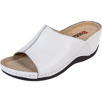 Dámská obuv Buxa Dámská kožená obuv na klínku BZ320 - Bílá Velikost: 41