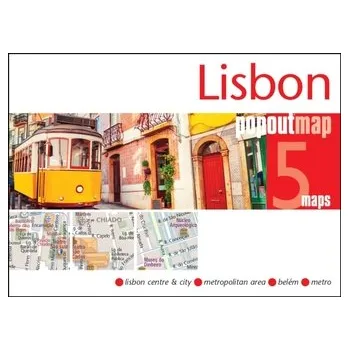 Encyklopedie Lisbon PopOut Map - pocket-size, pop-up map of Lisbon