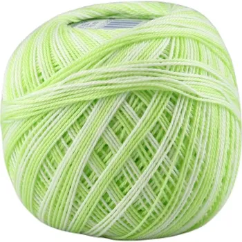 Příze Niťárna Háčkovací příze Sněhurka ombré 61032 světle zelená