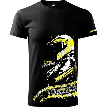 Pánské tričko Pánské triko MotoZem - Žijeme motorkama 2XL