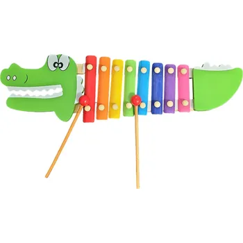 Hudební nástroj pro děti Leventi Xylofon v podobě krokodýla