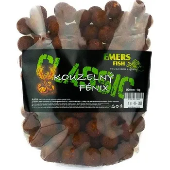 Boilies Emersfish Classic Boilie Kouzelný Fénix - 1 kg 20 mm