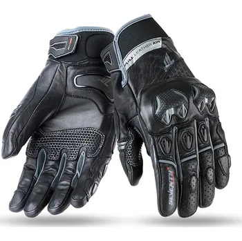 Moto rukavice Rukavice na motorku SEVENTY DEGREES SD-N32 černo-šedé L