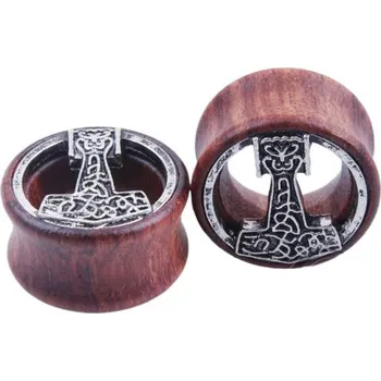 Piercing Tunel do ucha | plug do ucha dřevěný - CY1375,8mm