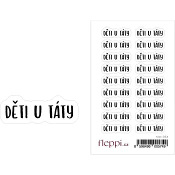 samolepka Fleppi Samolepky Děti u táty