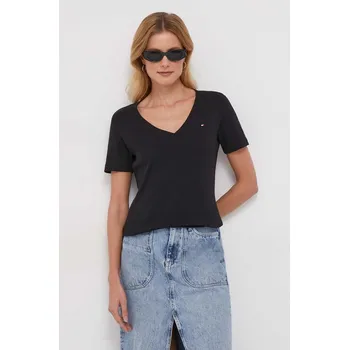 Pánské tričko Bavlněné tričko Tommy Hilfiger WW0WW40584 černá 99X, vel. M