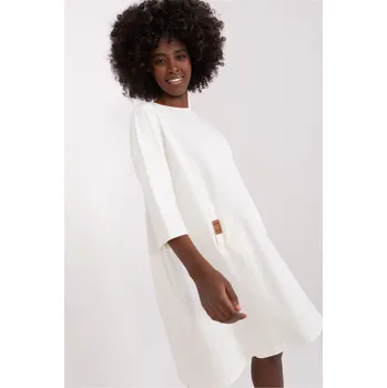 Dámské šaty RELEVANCE Bavlněné šaty Gianna ecru Velikost: L/XL