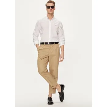 Pánské oblečení Tommy Hilfiger Košile MW0MW34632 Bílá Slim Fit 45