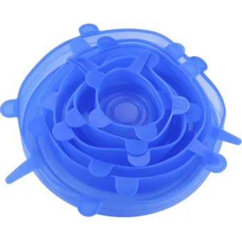 Silikonová fólie | fresh fólie na potraviny, různé velikosti, 6 ks - modrý