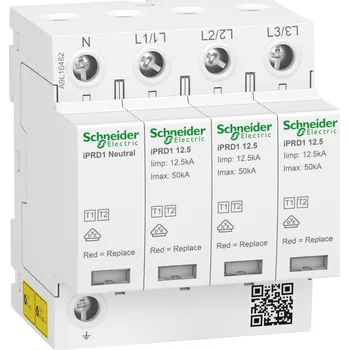 Přepěťová ochrana SCHNEIDER ELECTRIC SCHNEIDER Svodič iPRD1 12.5 3P+N přepětí T1+T2 A9L16482