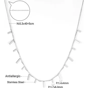 Náhrdelník Stylový náhrdelník ve stříbrné barvě - 455s