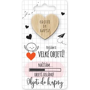 Žertovný předmět Objetí do kapsy Posílám Ti velké objetí!