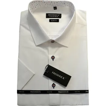 Pánská košile Pánská košile s krátkým rukávem - střih SLIM - vzor F1891 - 42