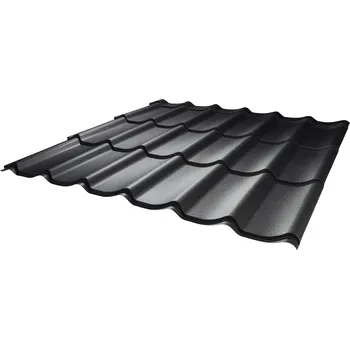 Střešní krytina STATO plechová střešní krytina Scandinav PROFI 14/350 mat RAL 9005 - černá 0,5x1180x3260