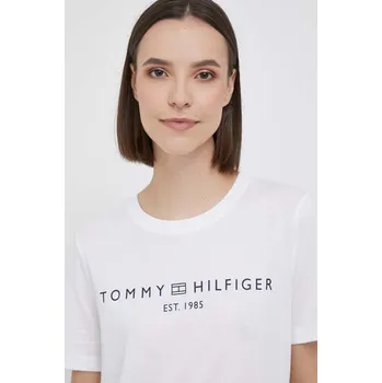 Pánské tričko Bavlněné tričko Tommy Hilfiger WW0WW40276 bílá 00X, vel. M