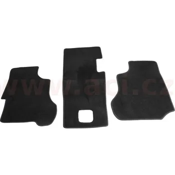 textilní koberečky černé (sada 3 ks) CLASSIC, 5870X62