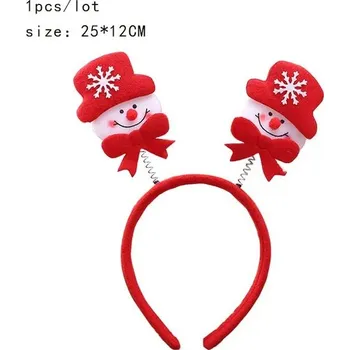 Vánoční dekorace Ozdoba do vlasů | vánoční čelenka - sněhulák