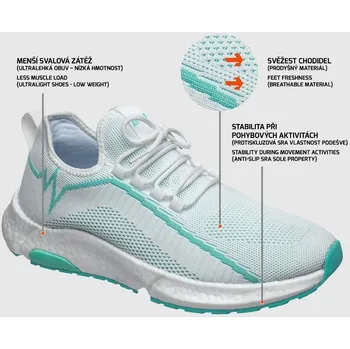 Pracovní obuv Polobotka MEADOW OB WHITE LOW bílá vel 43