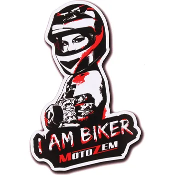 Magnetka MotoZem I Am Biker - Woman