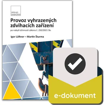 Kniha Provoz vyhrazených zdvihacích zařízení - PDF ke stažení - Verlag Dashöfer