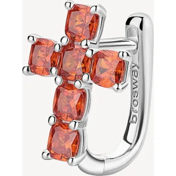Náušnice Brosway Stříbrná náušnice křížek Fancy Orange FVO13- 1 Ks