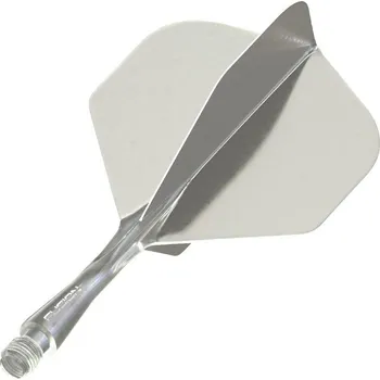 Šipka Winmau Fusion průhledné šedé, standardní letky a krátké násadky