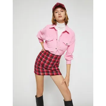 Dámská košile Koton Oversized manšestrová košile Koton růžová 2295406