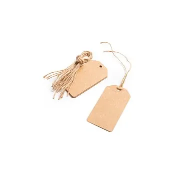 Dárková visačka Visačky na dárky hnědé, 10 ks