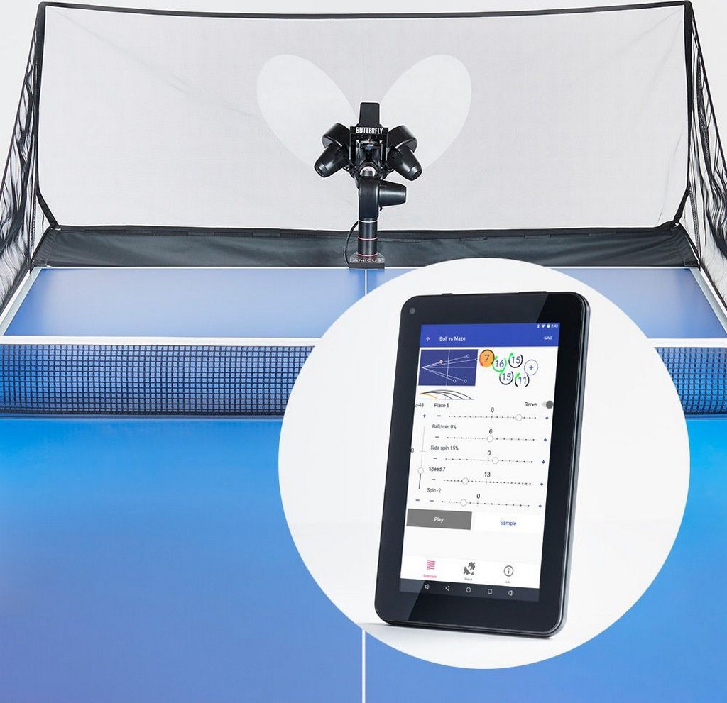 Robot BUTTERFLY Amicus Prime + 72 míčků + taška
