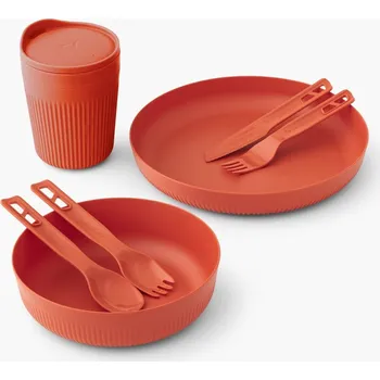 Kempingové nádobí Sada nádobí Sea to Summit Passage Dinnerware Set 1P 7 Piece Barva: červená