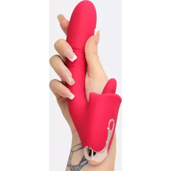 Vibrátor Přirážecí vibrátor s jazýčkem na klitoris S-Hande Condice