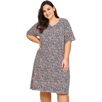 Dámská noční košile Noční košile 3170 Amora - TARO černá 3XL