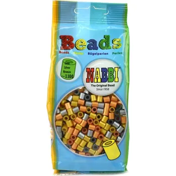 Dětské navlékací korálky Zažehlovací korálky, metalické, 1100 ks