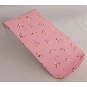 Koupelnové sedátko Babyrest Lehátko do vany plátěné Péťa růžový Medvěd