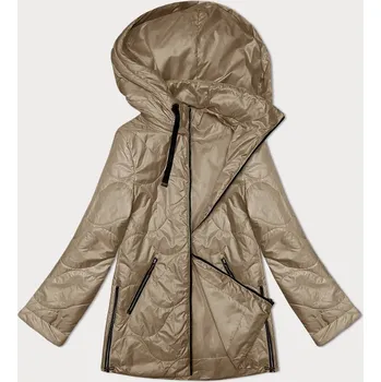 Lehce zateplená prošívaná dámská bunda v barvě cappuccino S'West (B8242-12) odstíny béžové 48