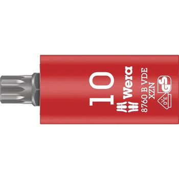 Bit 8760 B VDE XZN Zyklop zástrčný nástavec, izolovaný, upínací čás 3/8", pro šrouby s vnitřním vícezubým profilem, M 10 x 59 mm [05004941001]
