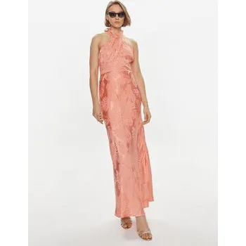 Dámská móda Guess Večerní šaty Sl Aubree W4GK60 WFDF0 Korálová Regular Fit L