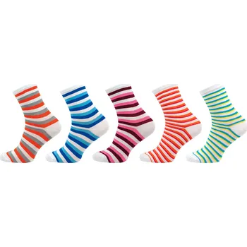 Dámské ponožky Dámské ponožky NOVIA | lycra proužek BÍLÁ 1074 - balení 5 párů Velikost: 26-27 ( 39-41 )