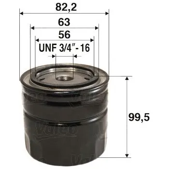 Filtr do auta Olejový filtr VALEO 586082