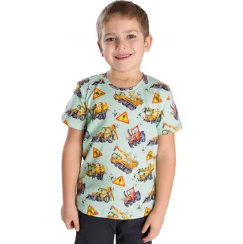 Bettymode Dětské tričko TRAKTOR NA STAVBĚ krátký rukáv, 86