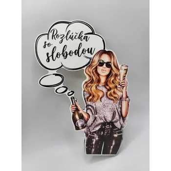 Party dekorace Loranc Magnetka na dort Party girl - Rozloučení se svobodou