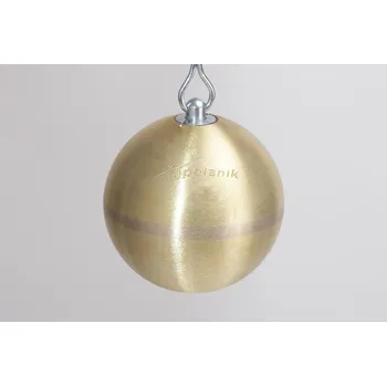 Kladivo Polanik Kladivo soutěžní mosazné - hmotnost 4 kg/ průměr 95 mm, certifikace IAAF I-00-0204 PM-4/95-M