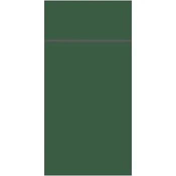 Papírový ubrousek Kapsa na příbor 40 x 33 cm BioDuniletto tmavě zelená (65&nbsp;ks)