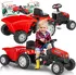 Dětské šlapadlo Pilsan 07-316 šlapací traktor s vlečkou červený
