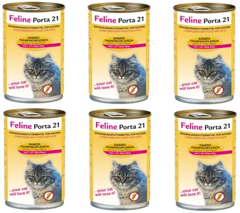 Krmivo pro kočku Porta 21 Feline konzerva Tuna with Aloe Vera 6x 400 g