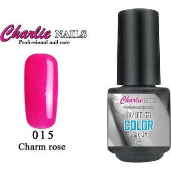 Charlie UV/LED Gel lak 5ml. č.15 růžová Charm rose