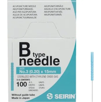 Jehla na akupunkturu SEIRIN B-Type 0,20x15mm 100 akup.jehel